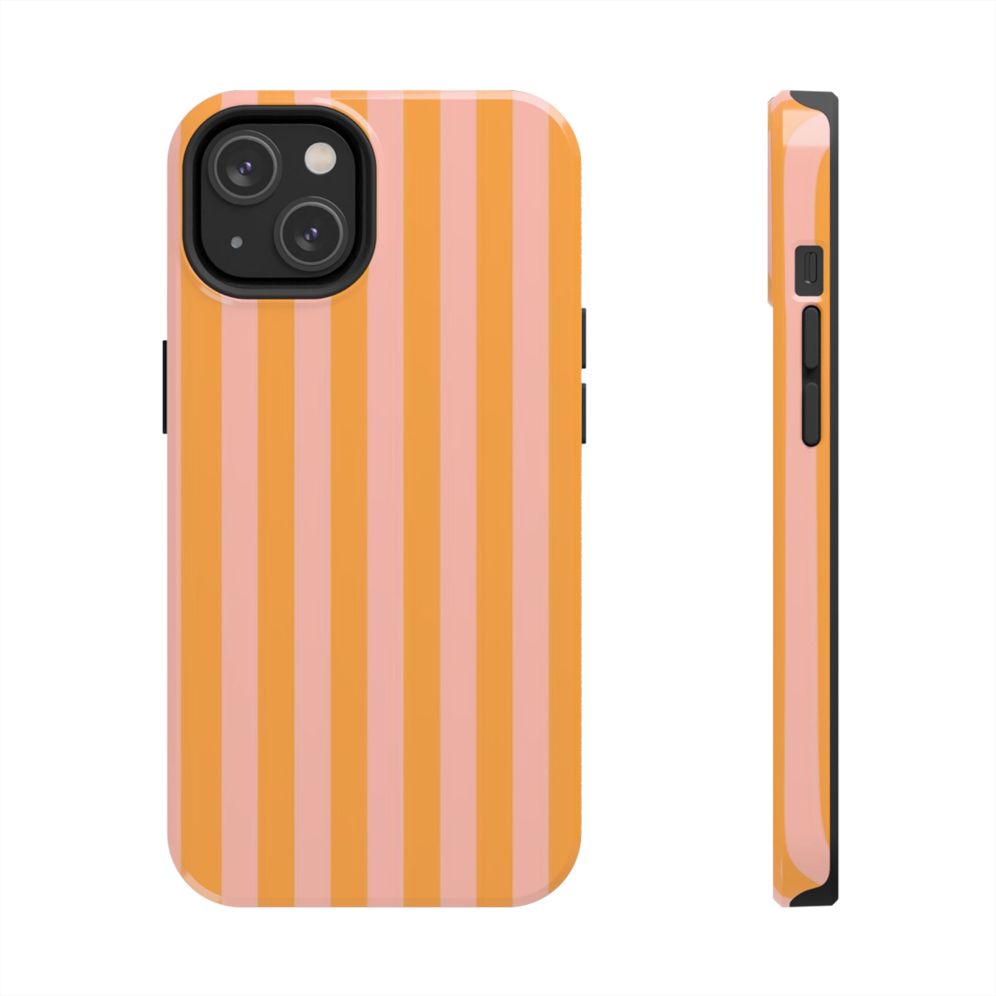 Pink & Orange Striped Case