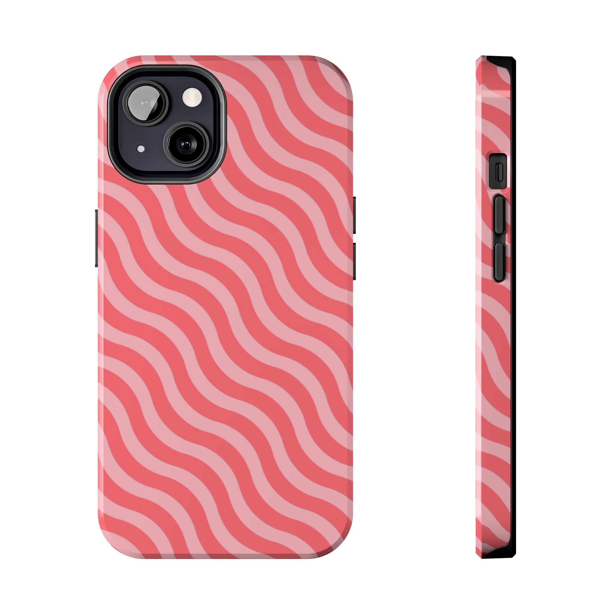 Pink & Light Pink Wavy Case