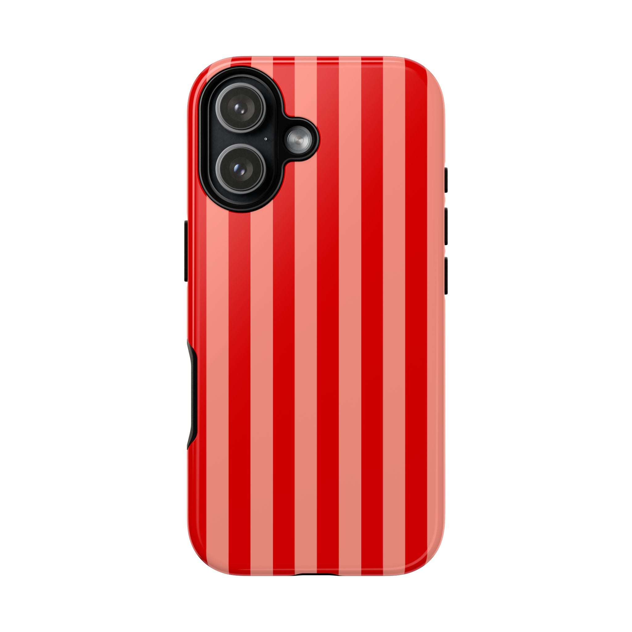 Red & Pink Striped Phone Case