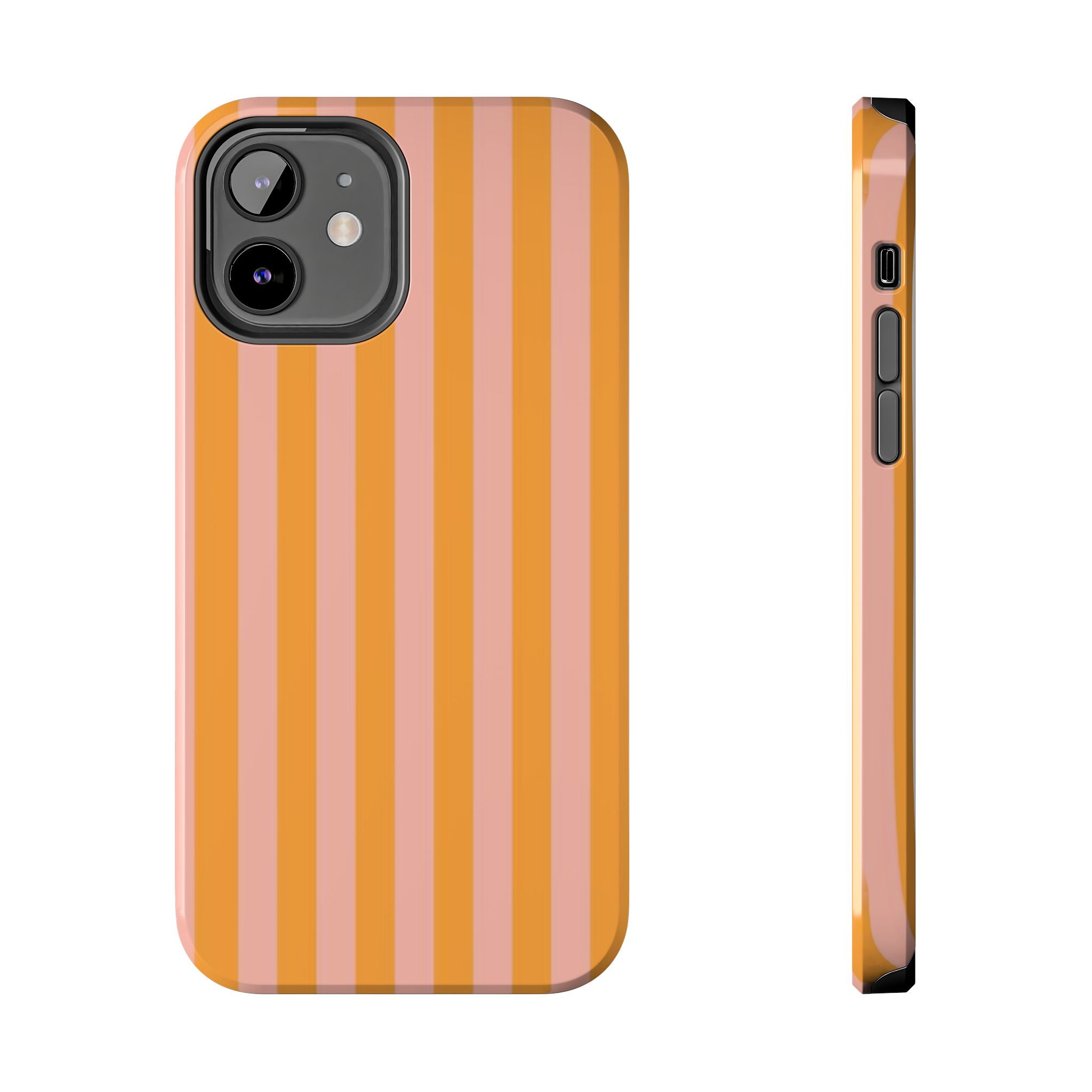 Pink & Orange Striped Case