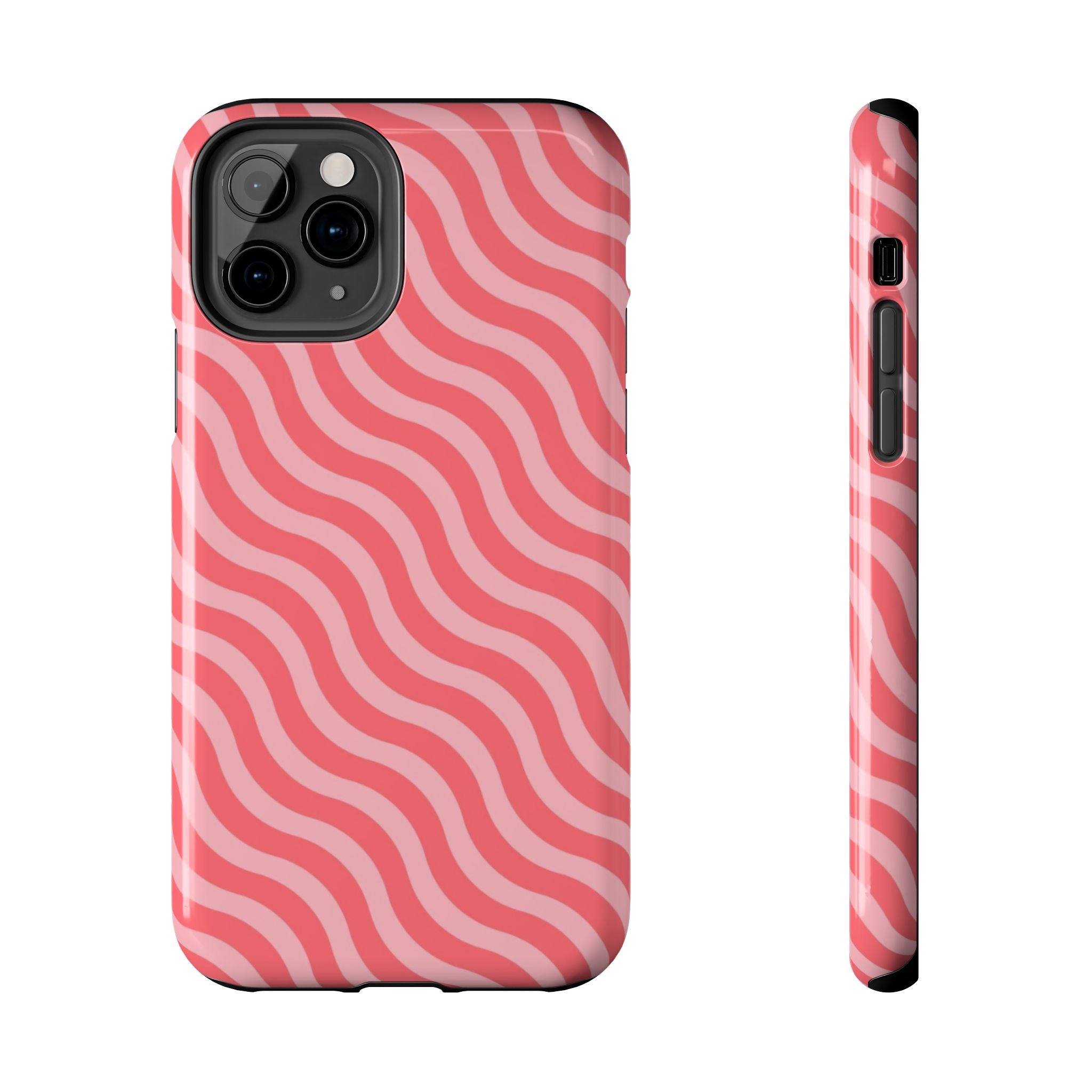 Pink & Light Pink Wavy Case