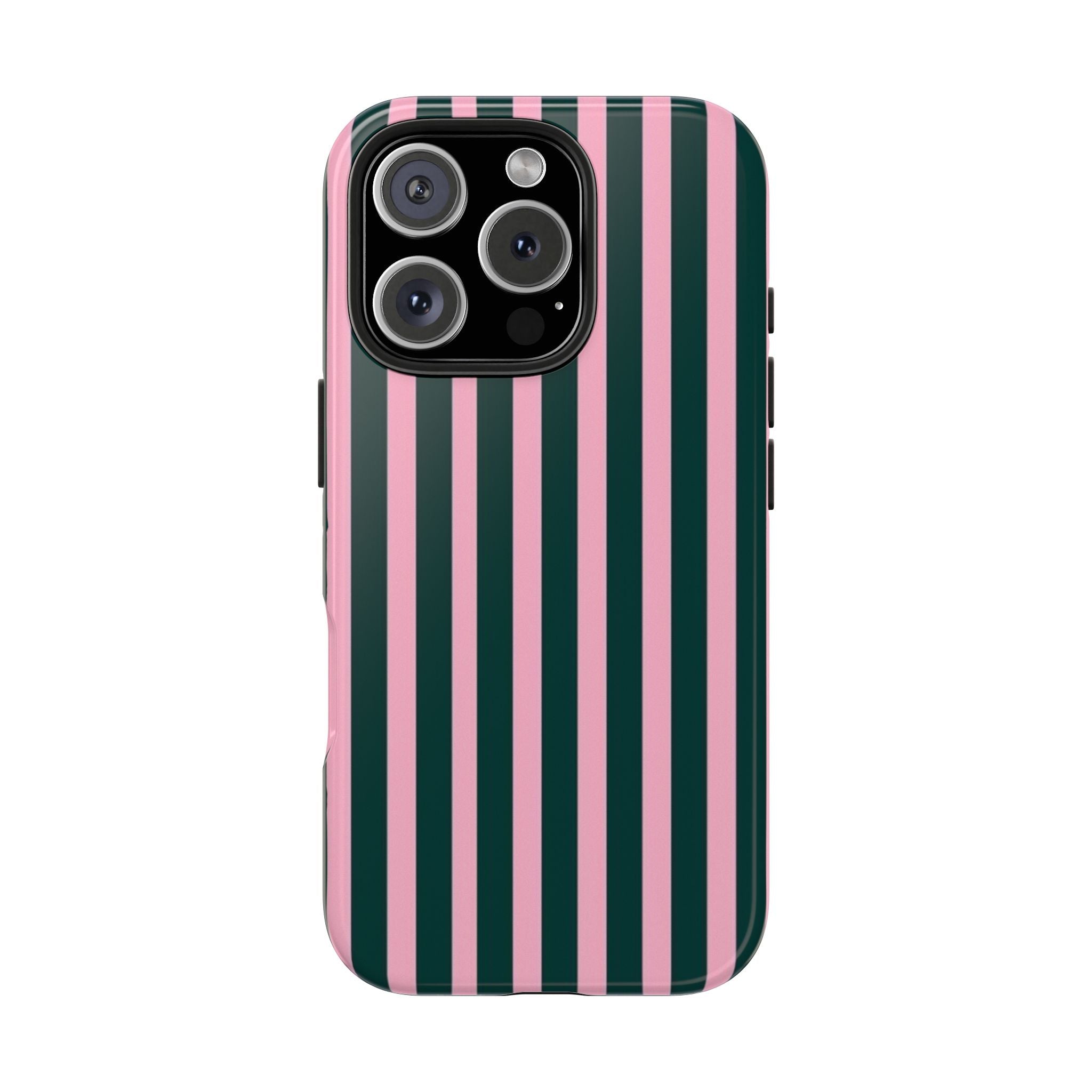 Pink & Green Striped Case