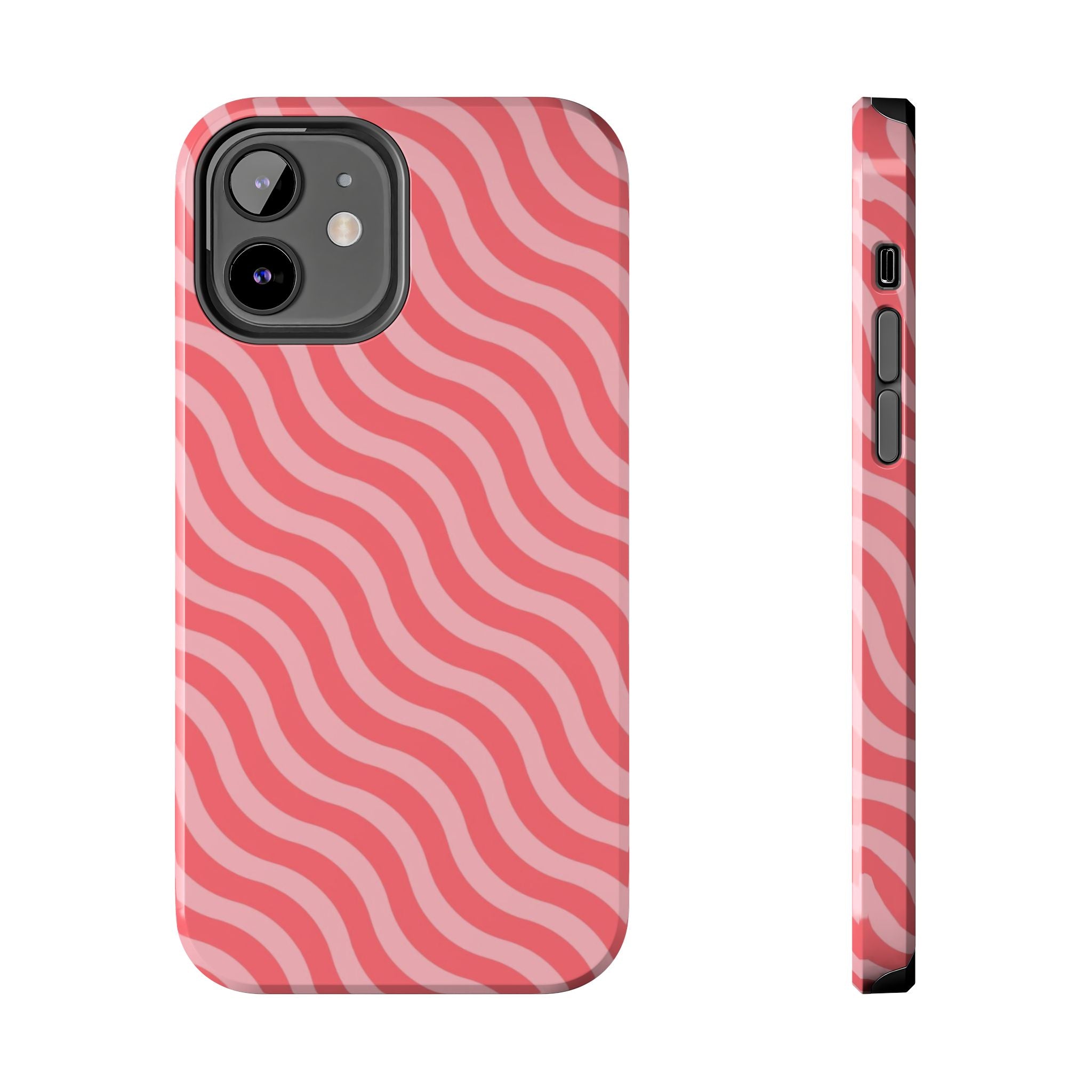 Pink & Light Pink Wavy Case