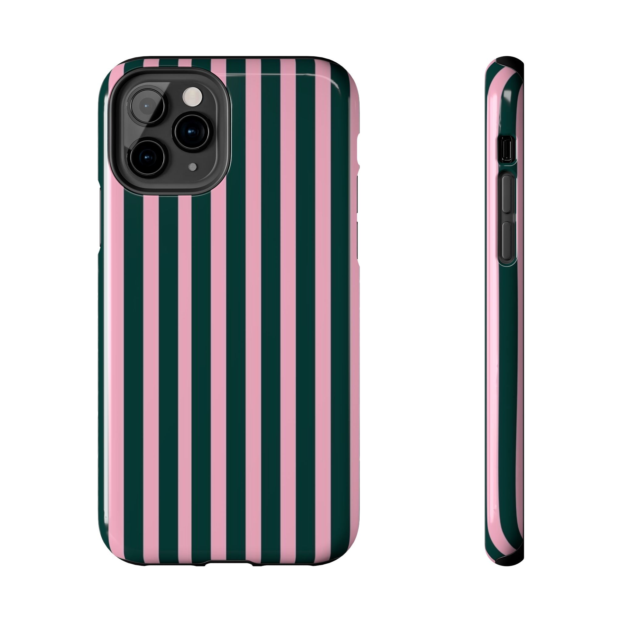 Pink & Green Striped Case