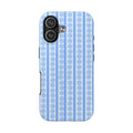 Blue Striped Flower Case