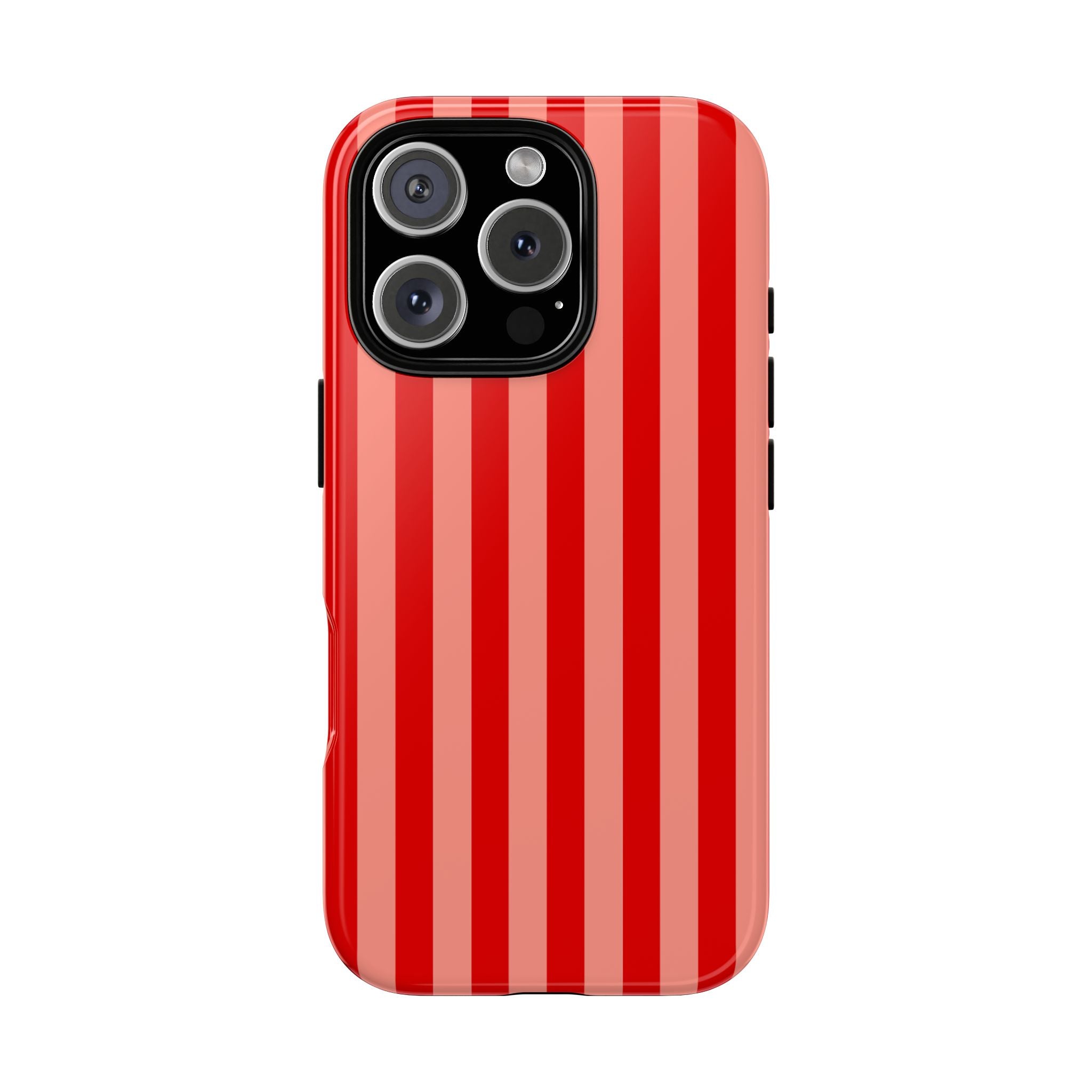 Red & Pink Striped Phone Case