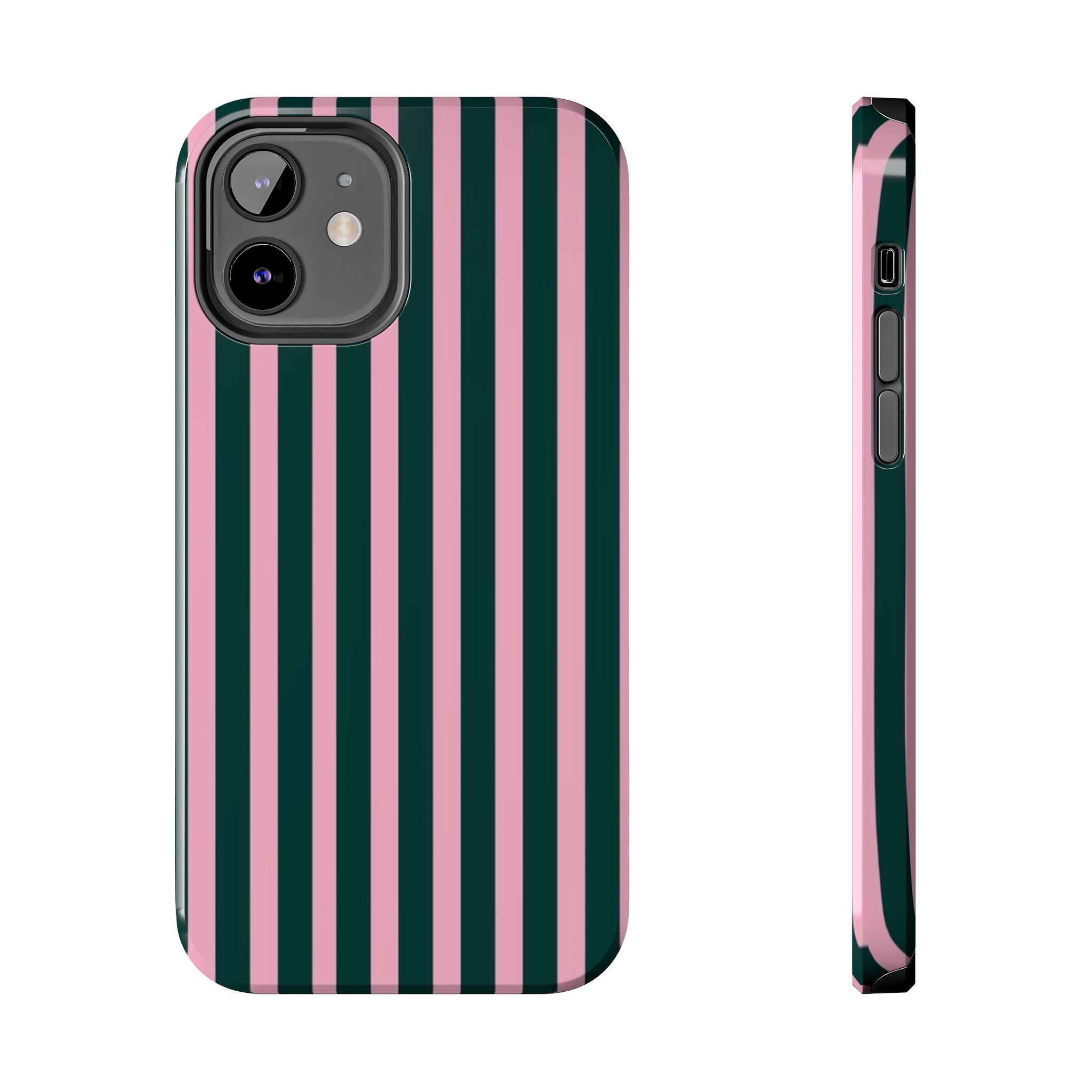 Pink & Green Striped Case