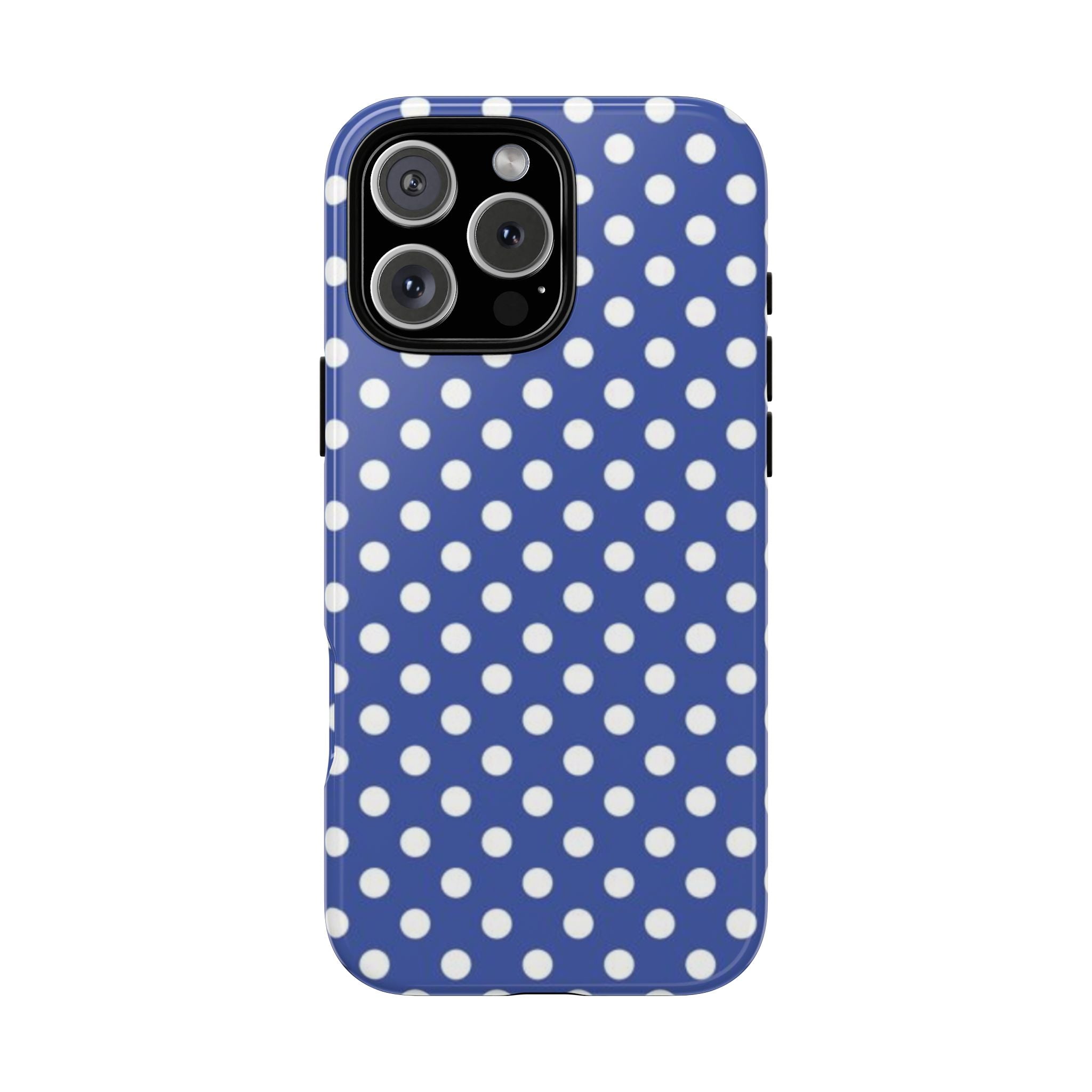 Blue & White Polka Dotted Case
