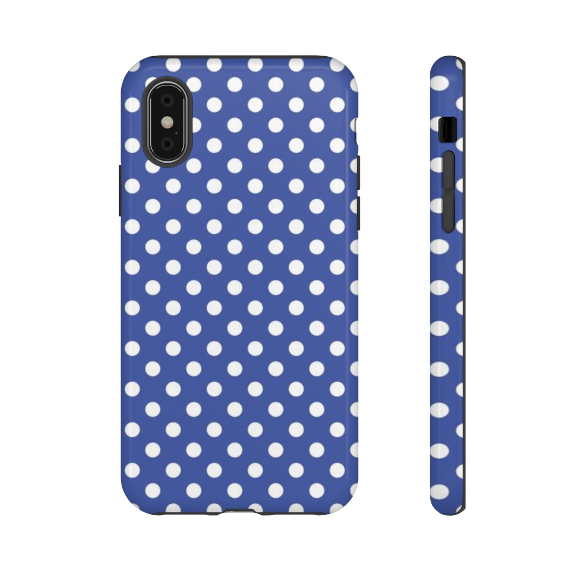Blue & White Polka Dotted Case
