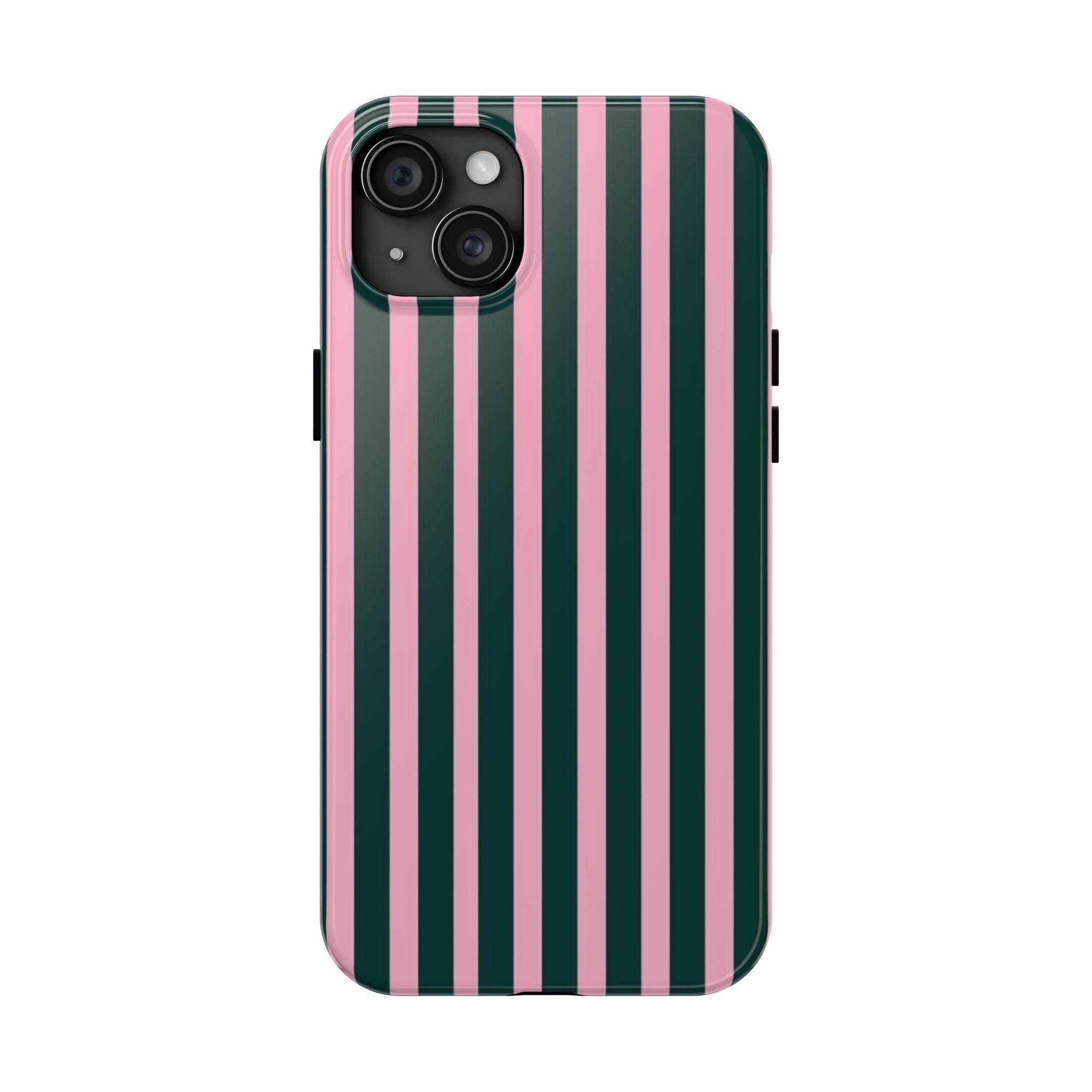 Pink & Green Striped Case