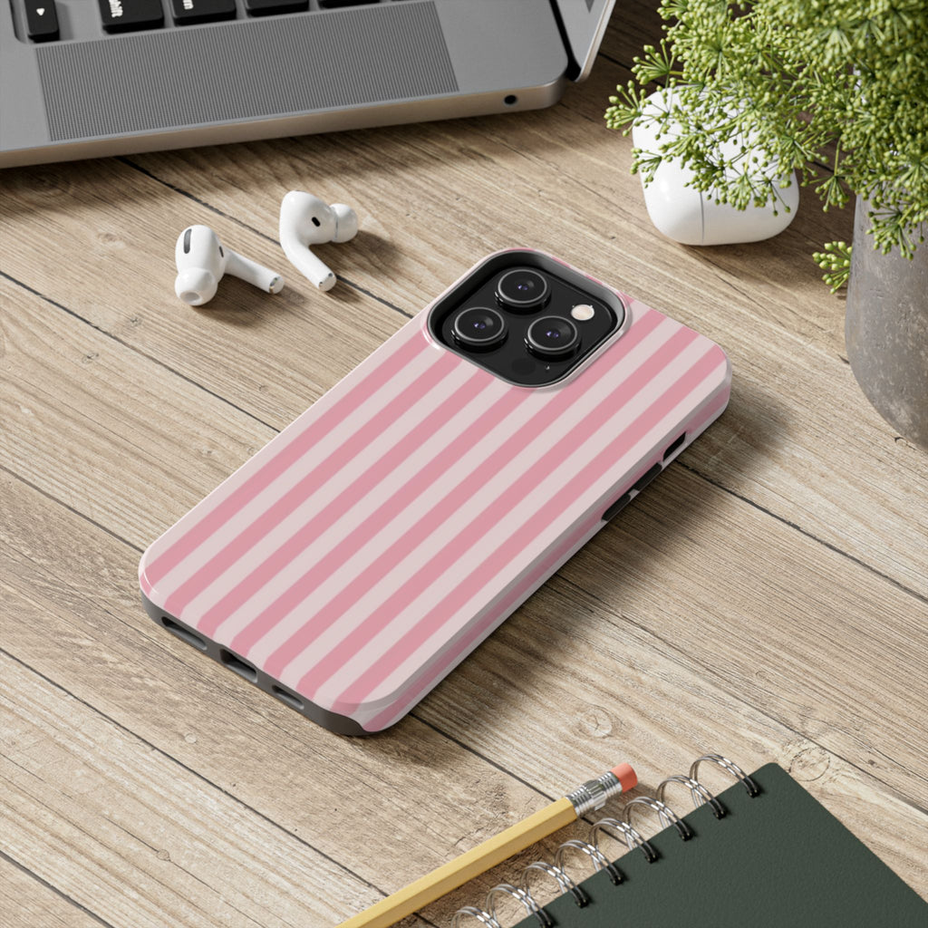 Light Pink & Pink Striped Case