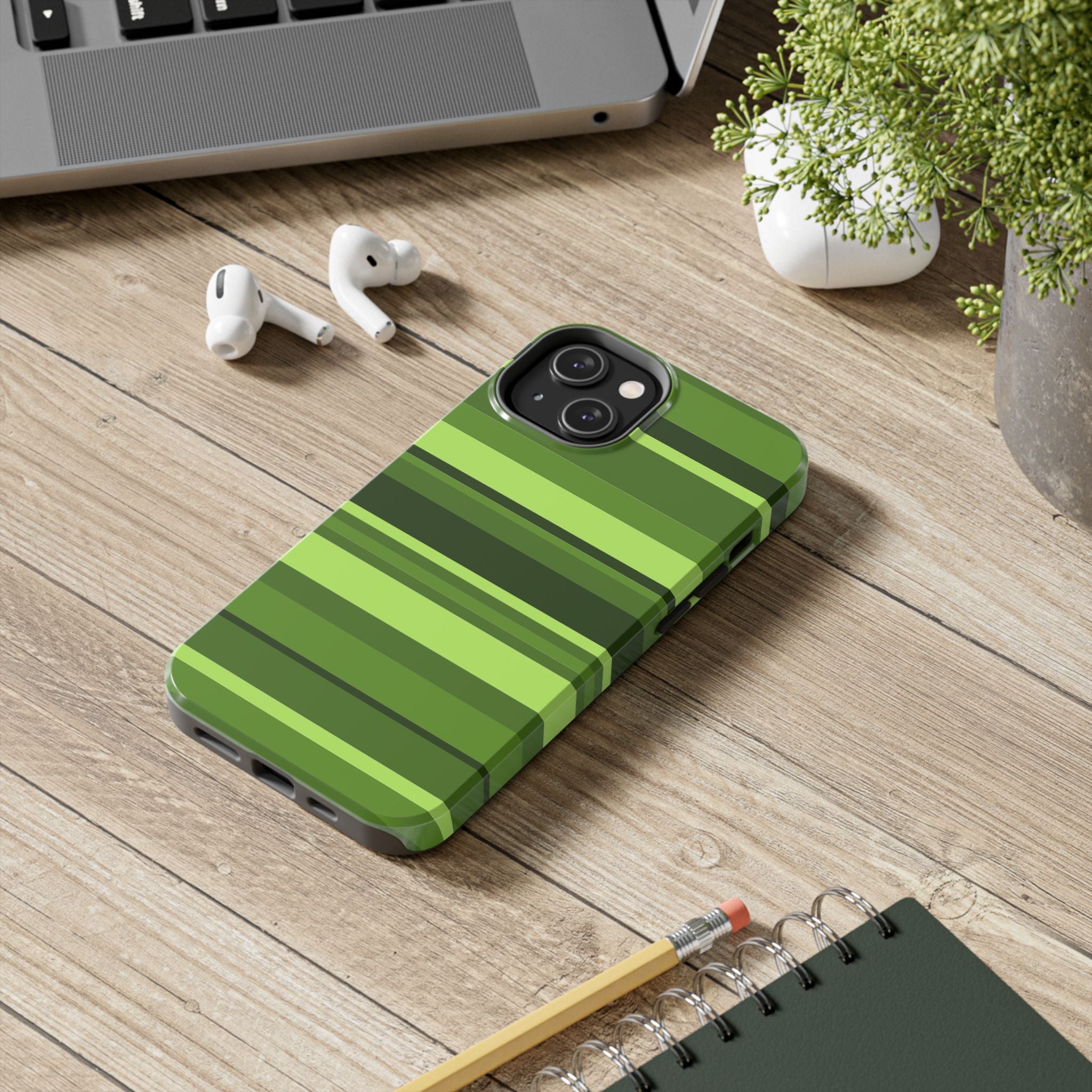 Striped Green Case