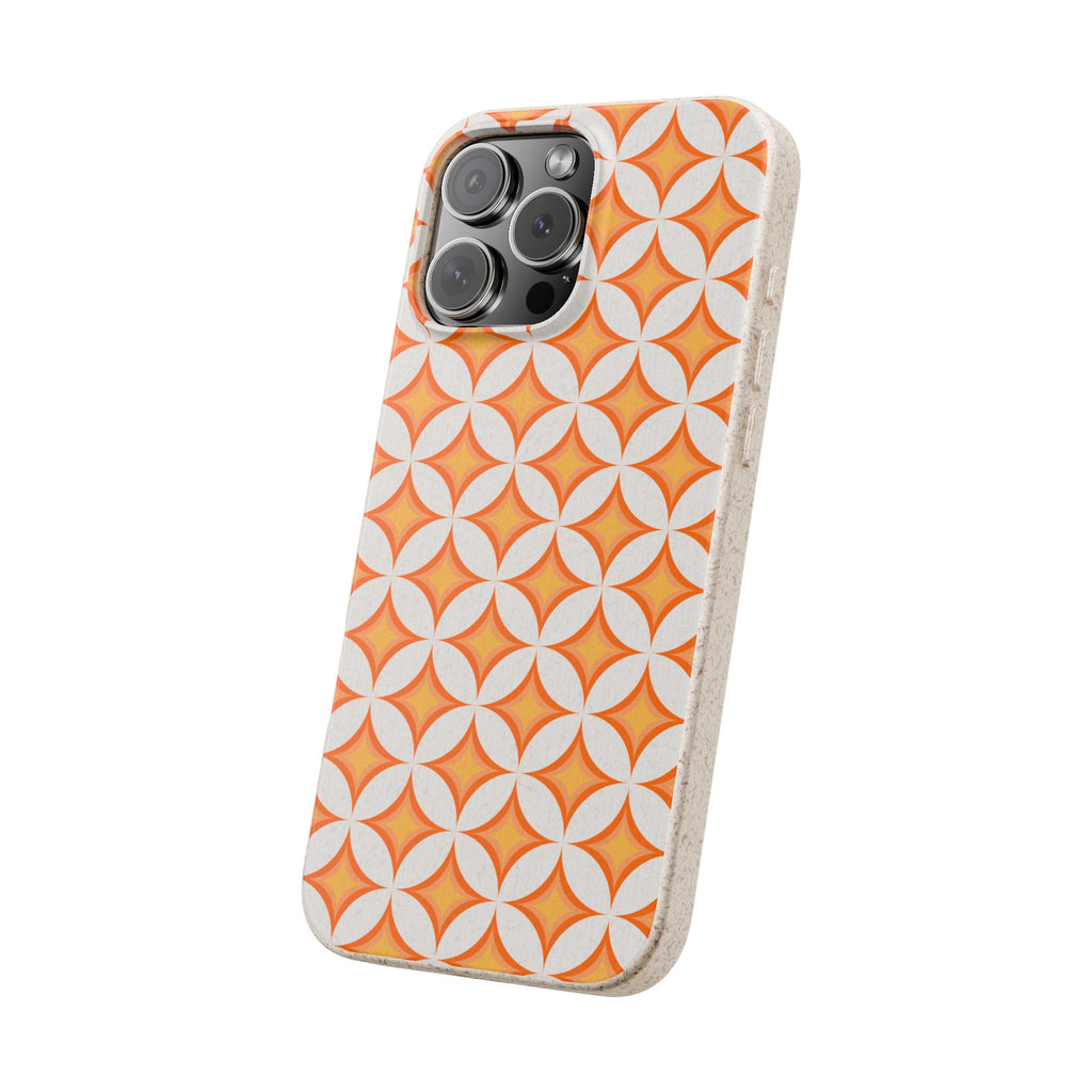 Orange Star Pattern Biodegradable Case