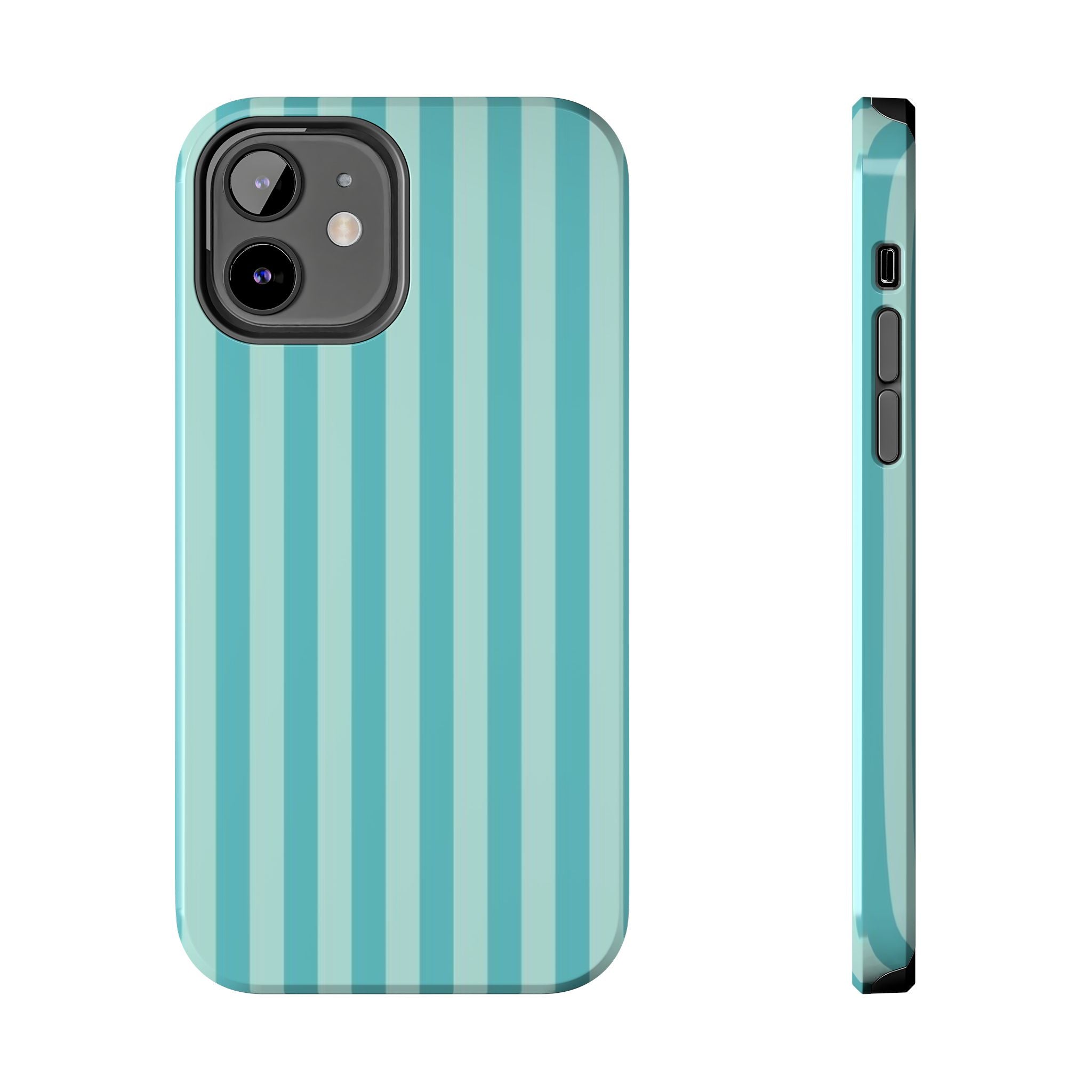 Light Blue & Teal Striped Case