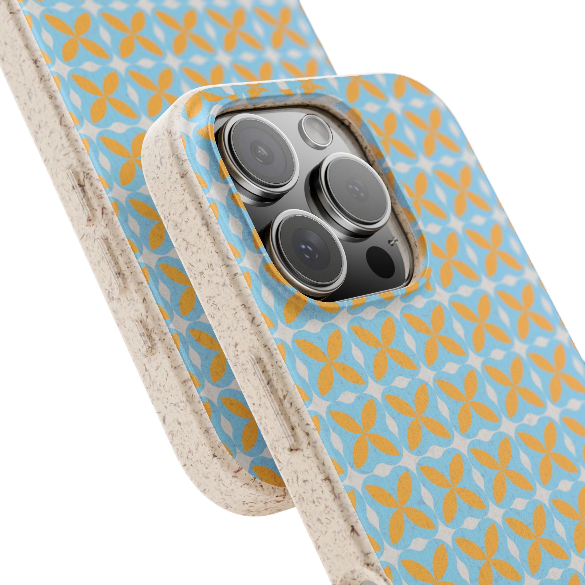 Biodegradable Blue & Orange Mosaic Case