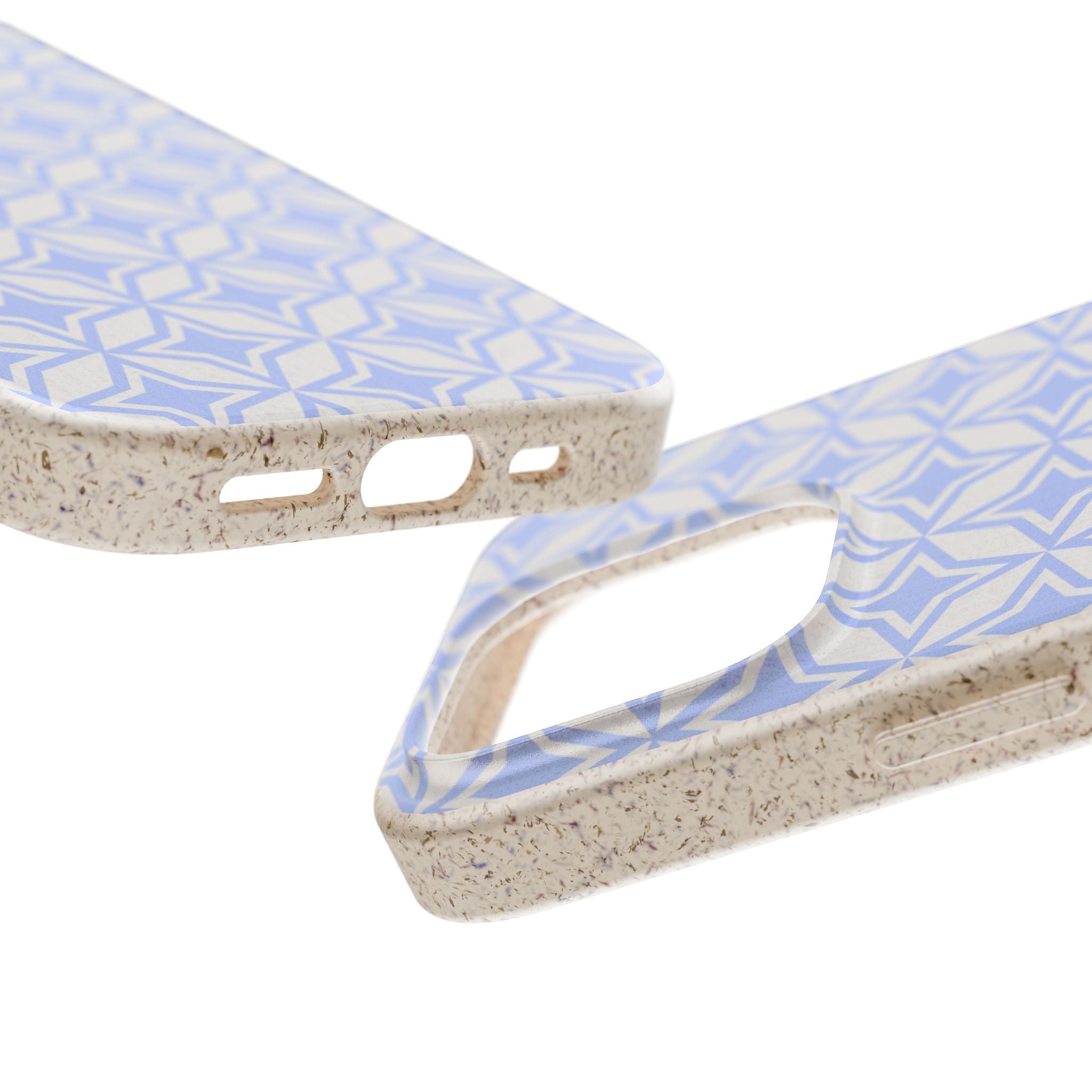 Biodegradable Light Blue Star Pattern Case