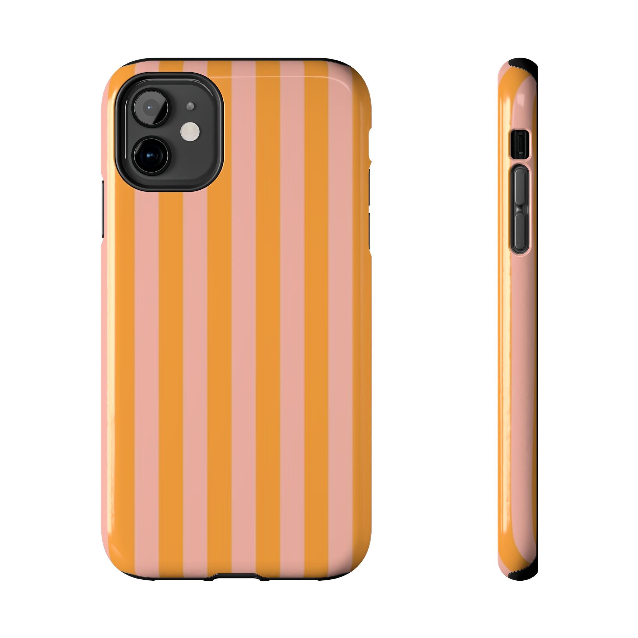 Pink & Orange Striped Case
