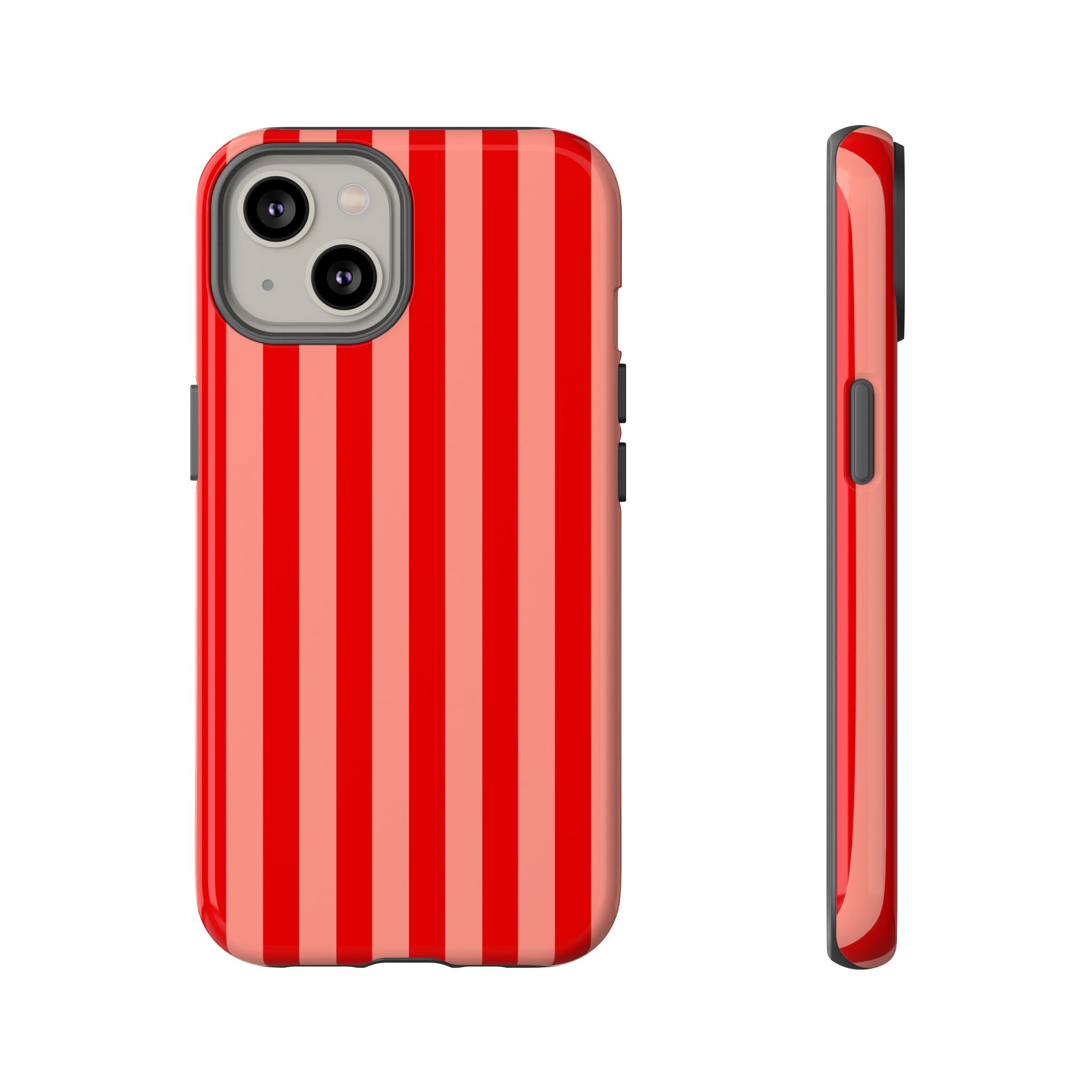 Red & Pink Striped Phone Case
