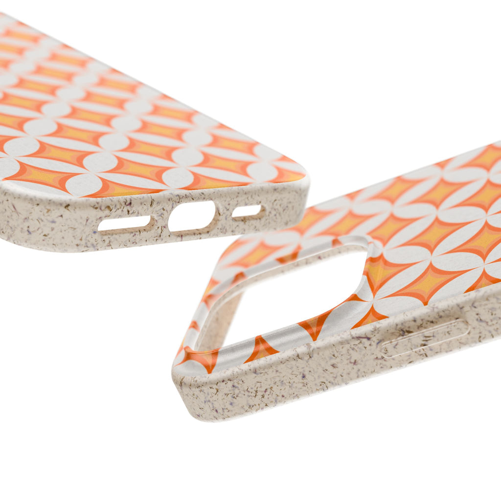 Orange Star Pattern Biodegradable Case