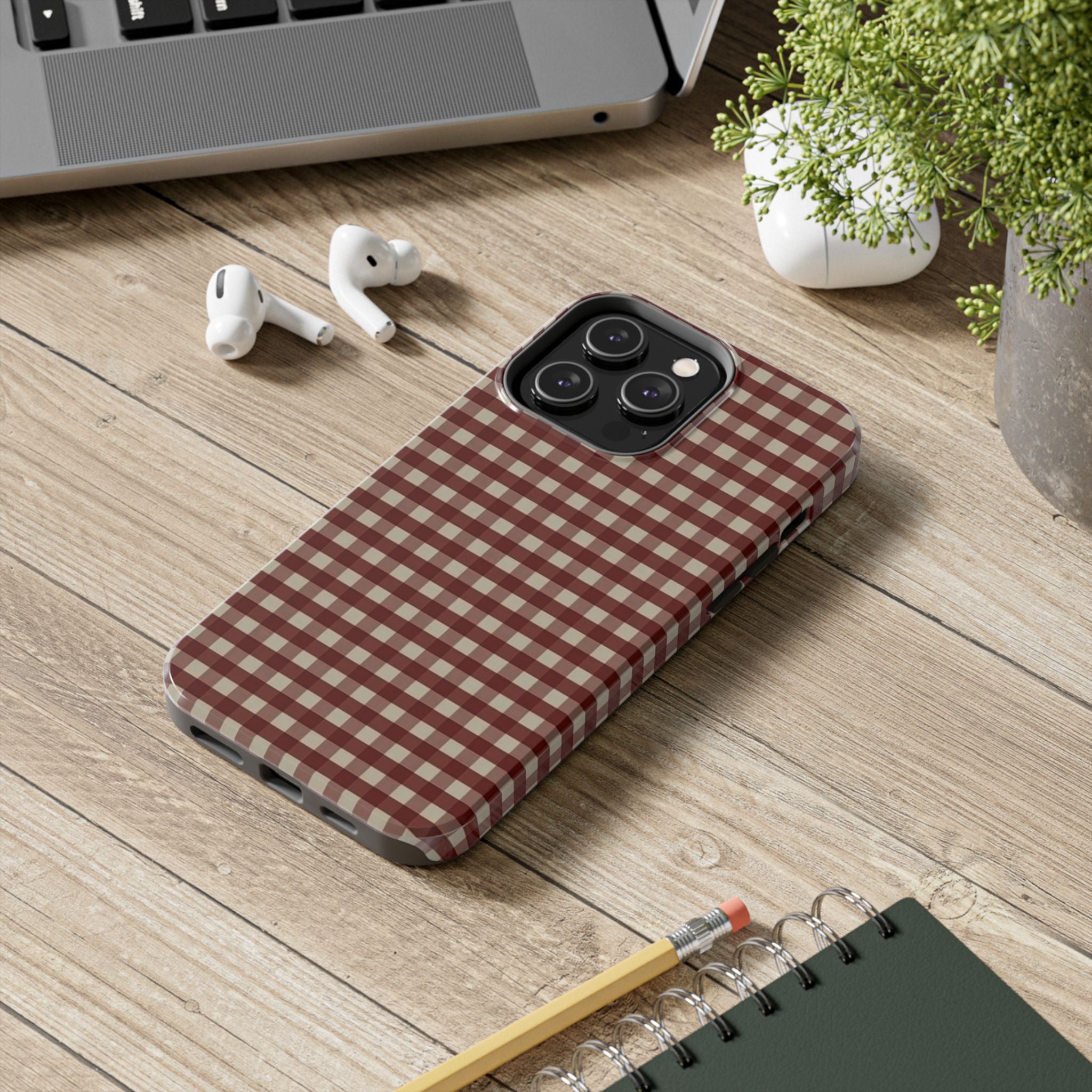 Red Plaid Case