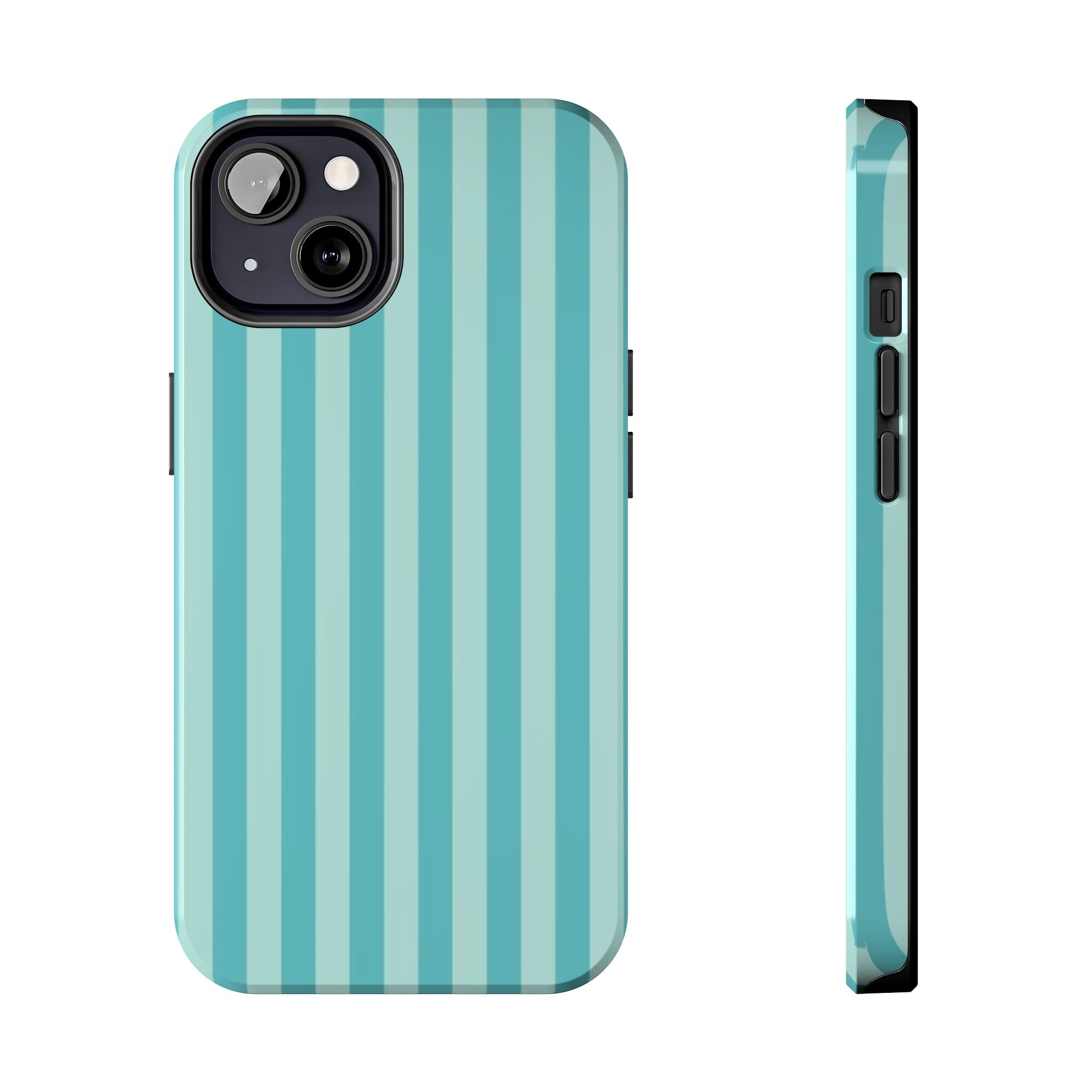 Light Blue & Teal Striped Case