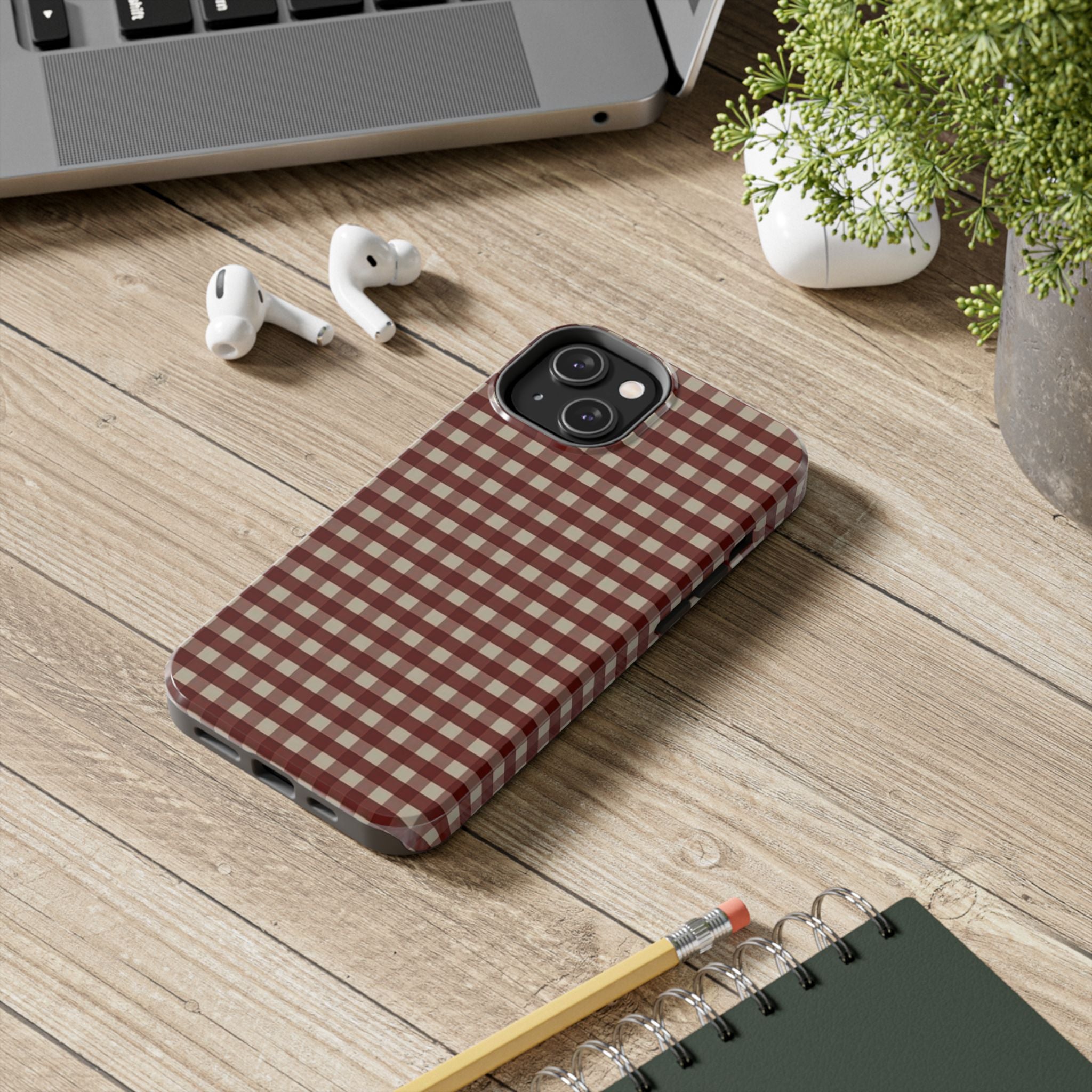 Red Plaid Case