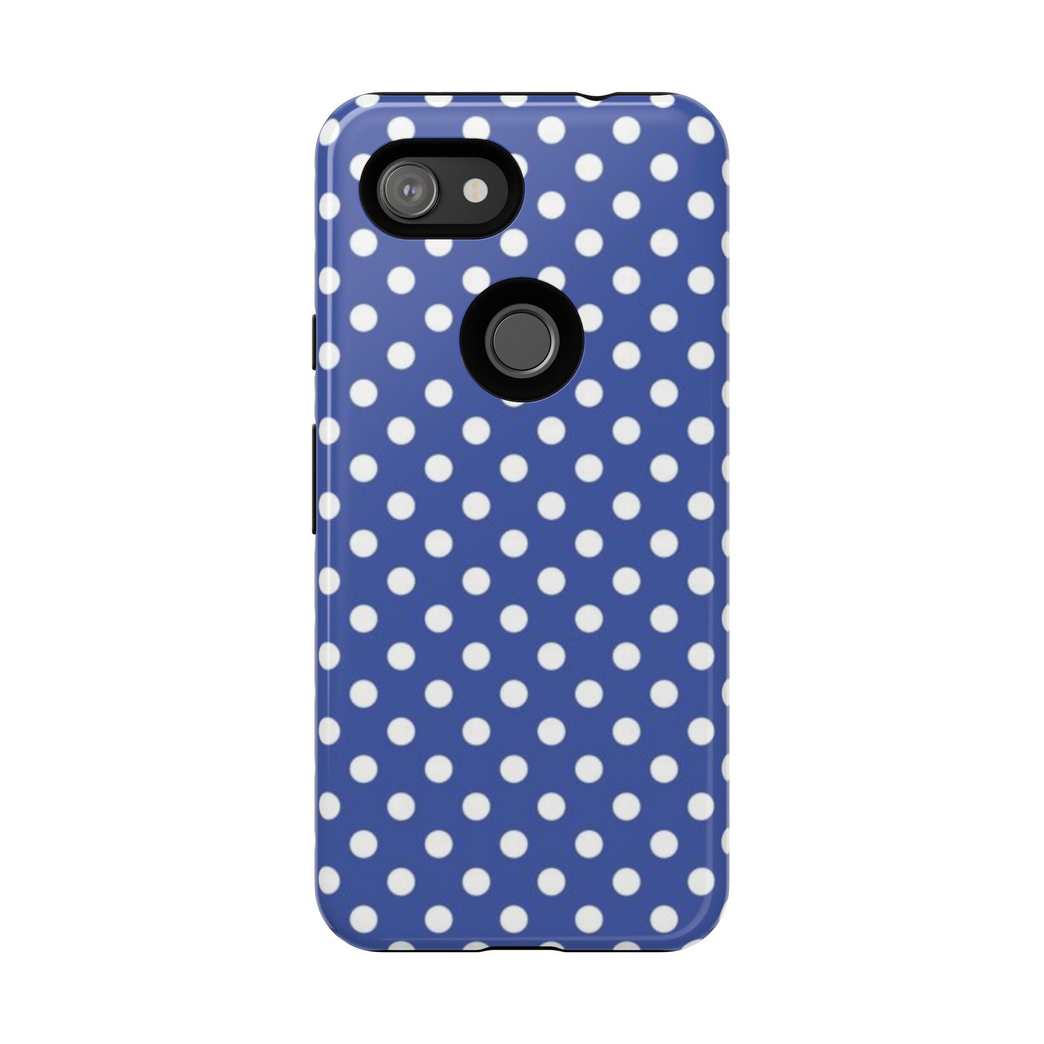 Blue & White Polka Dotted Case
