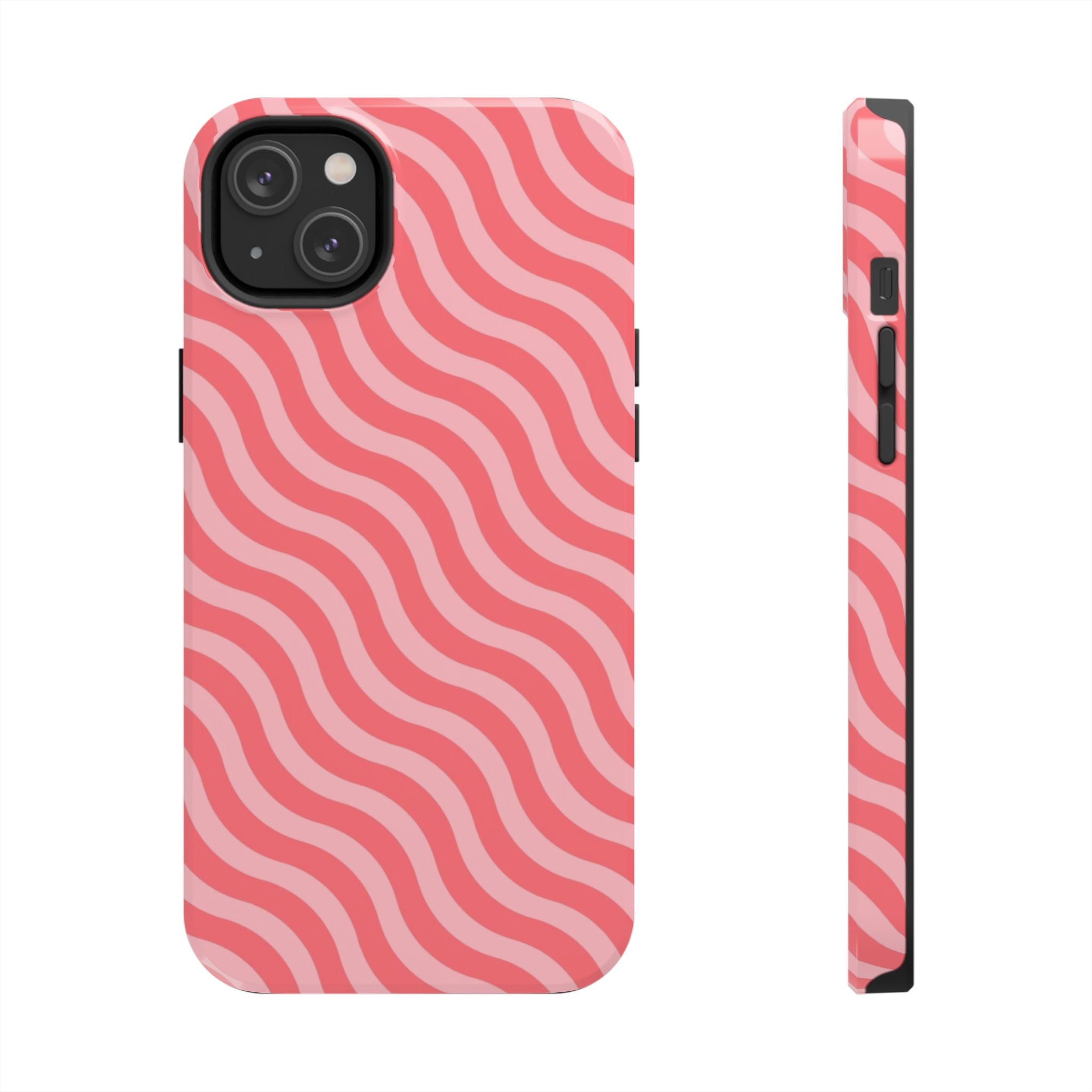 Pink & Light Pink Wavy Case