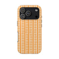 Orange Striped Flower Case