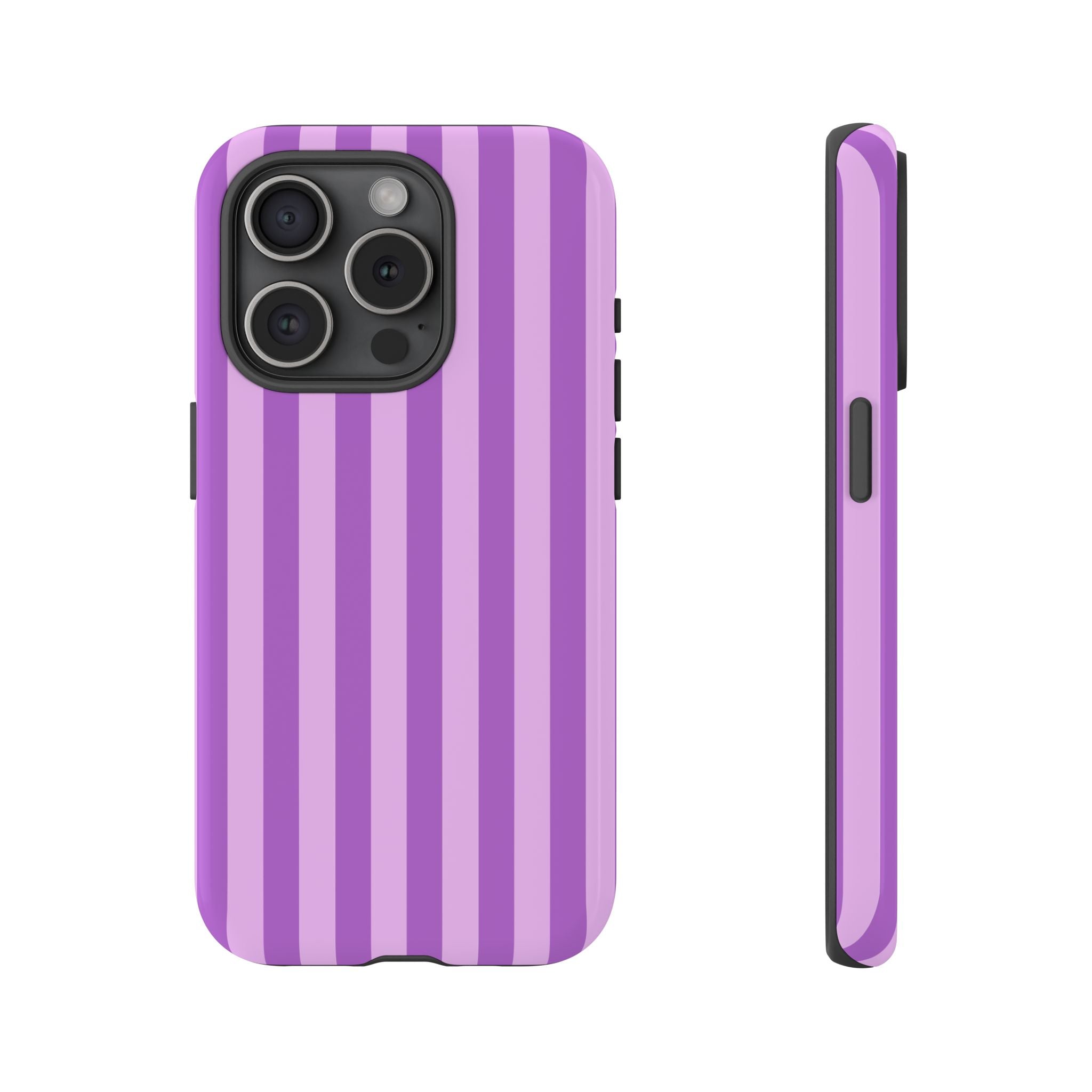 Dark & Light Purple Striped Case