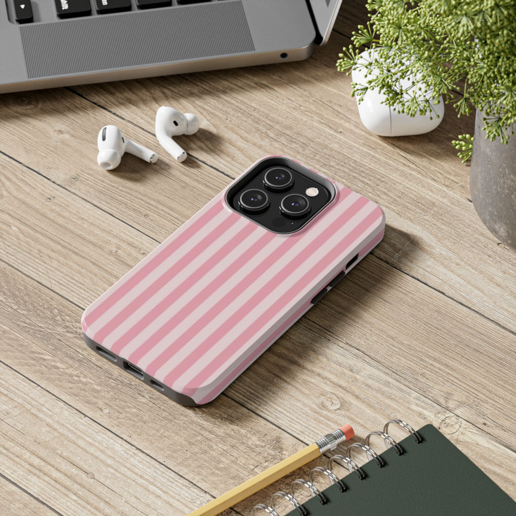Light Pink & Pink Striped Case